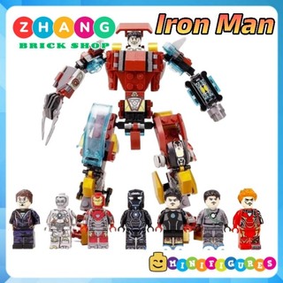 Đồ chơi Xếp hình Người sắt Iron Man tiến sĩ Tony Stark trong marvel avengers Minifigures Sy1182