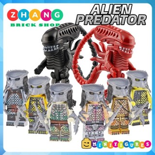 Đồ chơi Xếp hình Predator vs Alien Cuộc chiến dưới chân tháp cổ giữa quái vật ngoài hành tinh Minifigures POGO PG8254