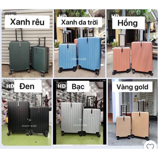 Vali kéo du lịch nhựa abs 4 bánh, có mã số chống trộm