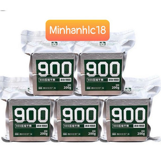   HÀNG MỚI  1KG LƯƠNG KHÔ QUÂN ĐỘI 900 BA SAO  5 PHONG BÁNH 200GR  - MỖI PHONG 4 THANH 