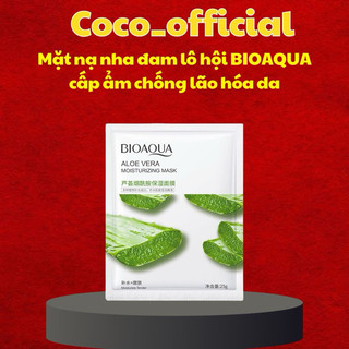 Mặt nạ 💕𝑭𝒓𝒆𝒆𝒔𝒉𝒊𝒑💕 Mặt nạ nha đam lô hội BIOAQUA cấp ẩm chống lão hóa da