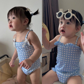 Nanciroom- đồ vơi caro blue sea bé gái Nanci