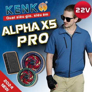 Bộ áo điều hòa KENKO ALPHA X5 22V kiểu dáng cộc tay đi kèm phụ kiện bảo hành 12 tháng