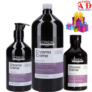 Dầu gội tím khử vàng L’Oréal Serie Expert Chroma Creme Silver