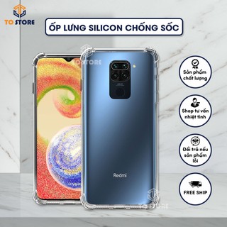 Ốp lưng redmi note 9, note 9s, note 9 pro silicon dẻo trong chống sốc 4 cạnh bảo vệ camera | ốp lưng chống sốc
