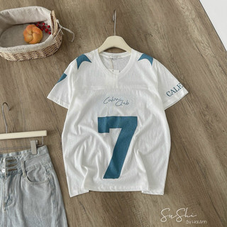 Áo phông giấy cổ tim số 7
