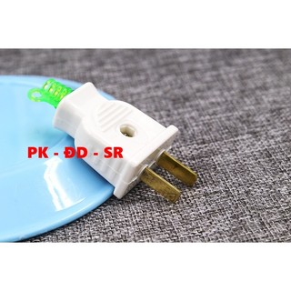 Phích cắm điện 2 chấu dẹp 10a 220v - siêu rẻ