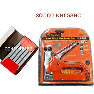 Gim bắn gỗ đa năng 3 trong 1 Asaki máy bắn Đinh Gim cầm tay