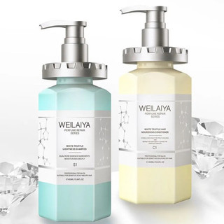  Cặp dầu gội xả phục hồi Weilaiya chiết xuất nấm Truffle chống lão hóa da đầu mượt tóc cho tóc hư tổn 