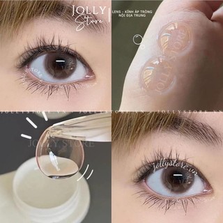 Lens cận 551 BROWN 14.0mm Kính Áp Tròng JOLLY EYES