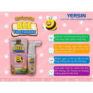 Xịt chống sâu răng cho bé từ 2 tuổi HMU Yersin Bee Toothcare 30ml ngăn ngừa sâu răng, làm thơm miệng, vệ sinh răng miệng