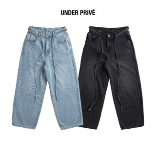 UNDER BAGGY JEANS - Quần Wash Jean Unisex Form Ống Rộng - ULP005