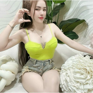 ÁO 2 DÂY PHỐI KHUY CÓ KÈM MÚT ĐỆM