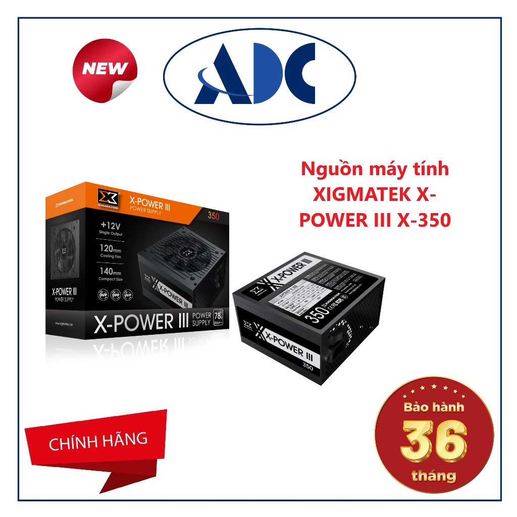 [Full VAT] Nguồn XIGMATEK X-POWER III X-350 - Chính Hãng