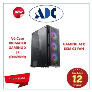 Vỏ case xigmatek gaming x 3f - gaming atx, kèm 03 fan