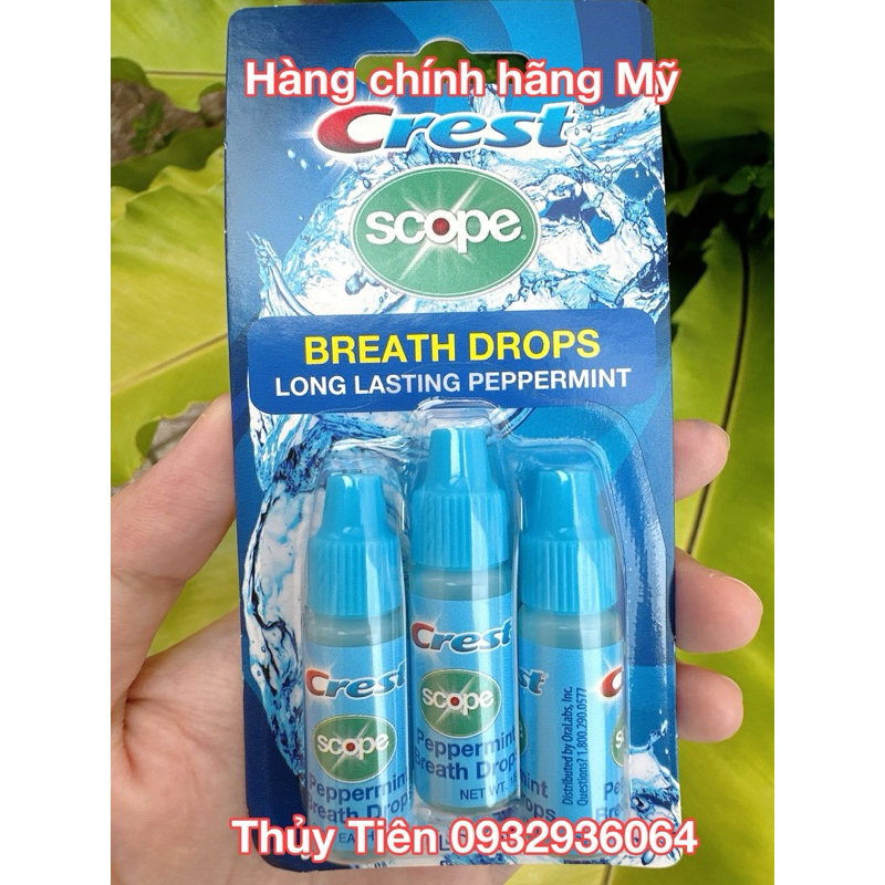 Chai thơm miệng Crest Scope Breath Drops