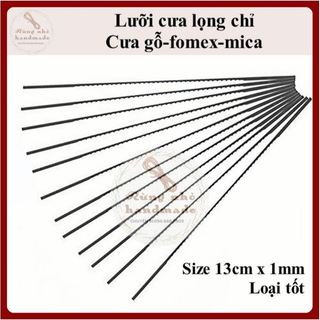 Lưỡi cưa lọng chỉ, dài 13cm, đường kính 1mm, loại tốt, dùng cắt gỗ, bìa mica, đường cắt ngọt, làm mô hình ,handmade