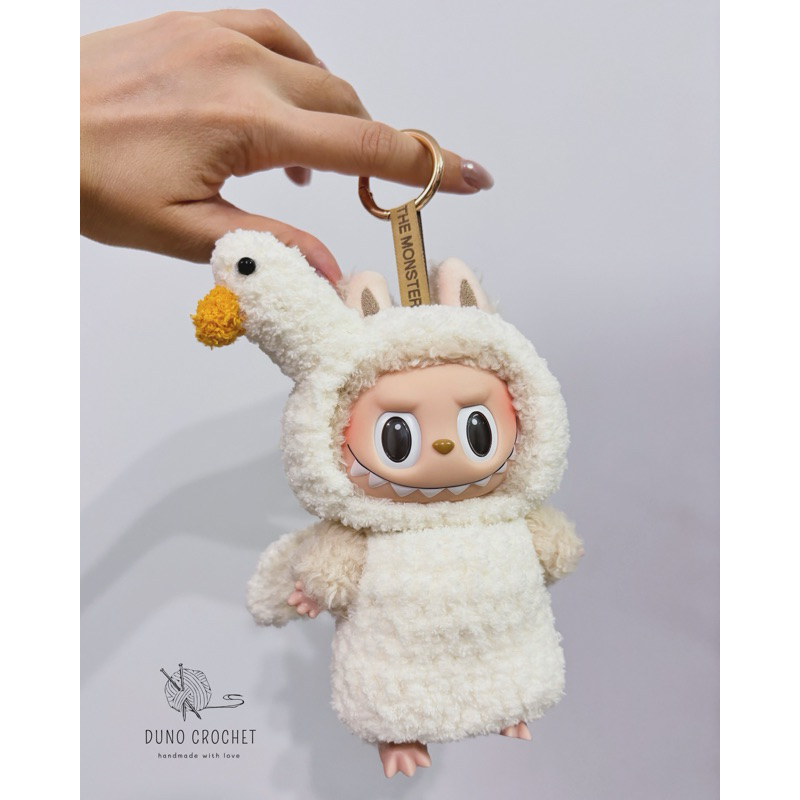 Bộ đồ vịt trắng cho labubu