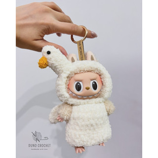 Bộ đồ vịt trắng cho labubu