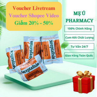 Kẹo ngậm ho Streptalisin cho bé và người lớn (1 gói)
