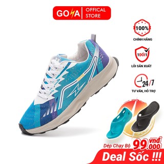 Giày thể thao chạy bộ nam nữ Goya Eurus năm 2024 màu xanh biển phiên bản đế trắng