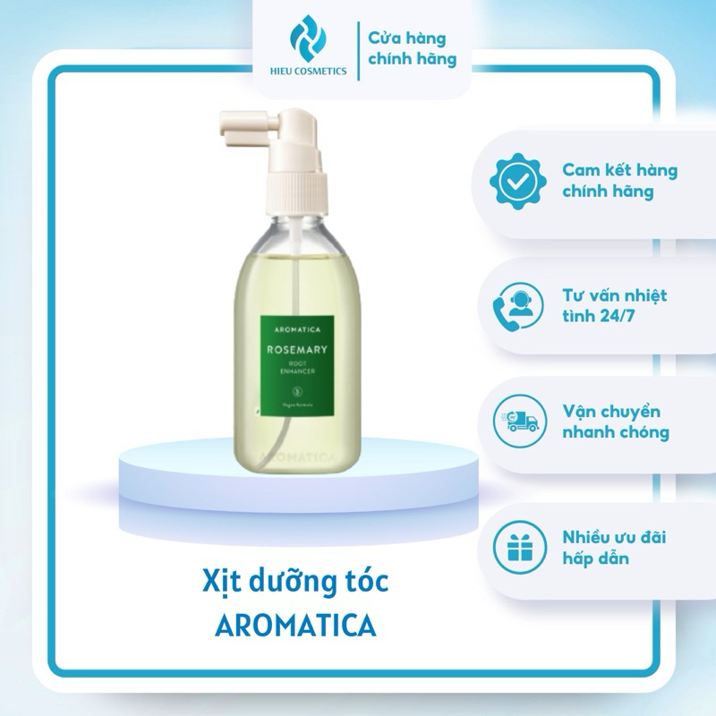Xịt dưỡng tóc AROMATICA Rosemary Root Enhancer 100ml