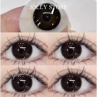 Lens cận 551 black 14.0mm kính áp tròng jolly store