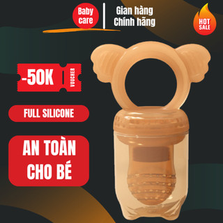 Túi nhai, túi nhai ăn dặm cho bé, Túi nhai chống hóc cho bé tập ăn hoa quả.