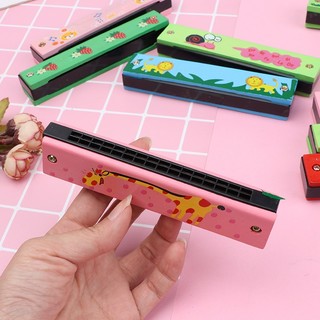 Đồ Chơi Kèn Harmonica 24 Lỗ Bằng Gỗ Cho Bé