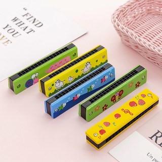 Đồ Chơi Kèn Harmonica 24 Lỗ Bằng Gỗ Cho Bé