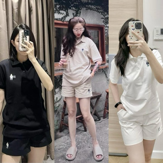 BỘ GẤU THÊU, ÁO POLO CHẤT CÁ SẤU KÈM QUẦN SOOC CHẤT KAKI CO DÃN HOT HIT MỀM MẠI MẶC MÁT