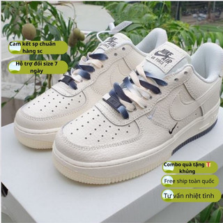 Giày sneaker Nike_Air Force 1 " Brooklyn " Sail Black, AF1 đế hai màu Bản chuẩn trung Full Box, Bill