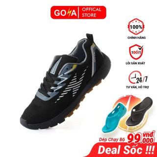 Giày thể thao leo núi, treking dã ngoại Goya Trail năm 2024 màu full đen v2