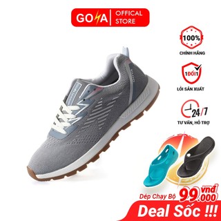 Giày thể thao leo núi, treking dã ngoại Goya Trail năm 2024 màu xám nhạt đế mới