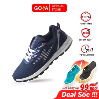 Giày thể thao leo núi, treking dã ngoại Goya Trail năm 2024 màu xanh dương v2 đế mới