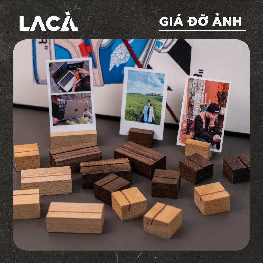 Giá đỡ kẹp ảnh, kẹp bưu thiệp để bàn đơn giản | La Cà Studio