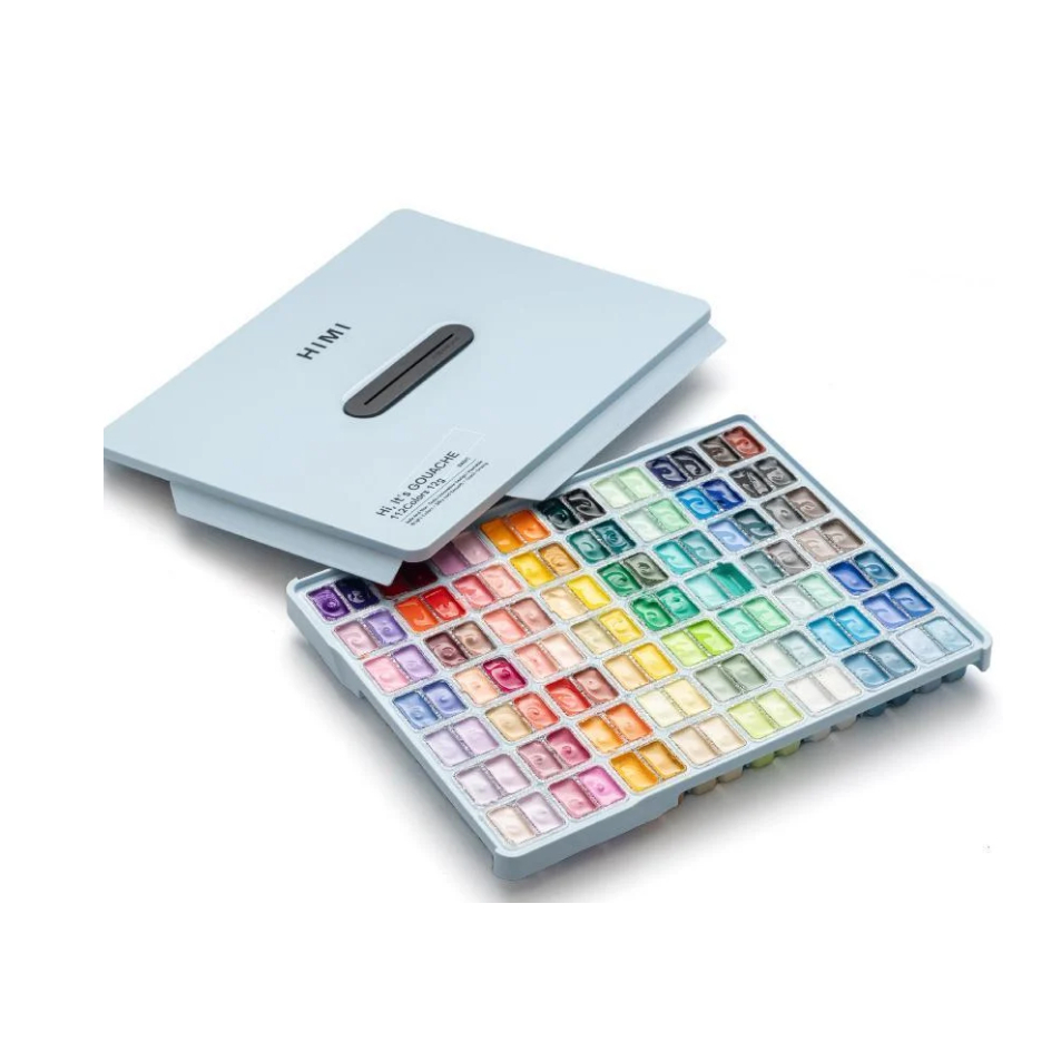 [HỎA TỐC] Hộp 112 Màu Gouache HIMI Sinh Đôi HIMI Twins PHIÊN BẢN MỚI