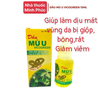 Dầu Mù U Vicogreen 15ml làm dịu mát da bị phỏng,an toàn