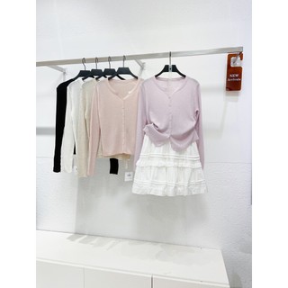AfterBefore | Áo Cardigan dài tay basic nhiều màu