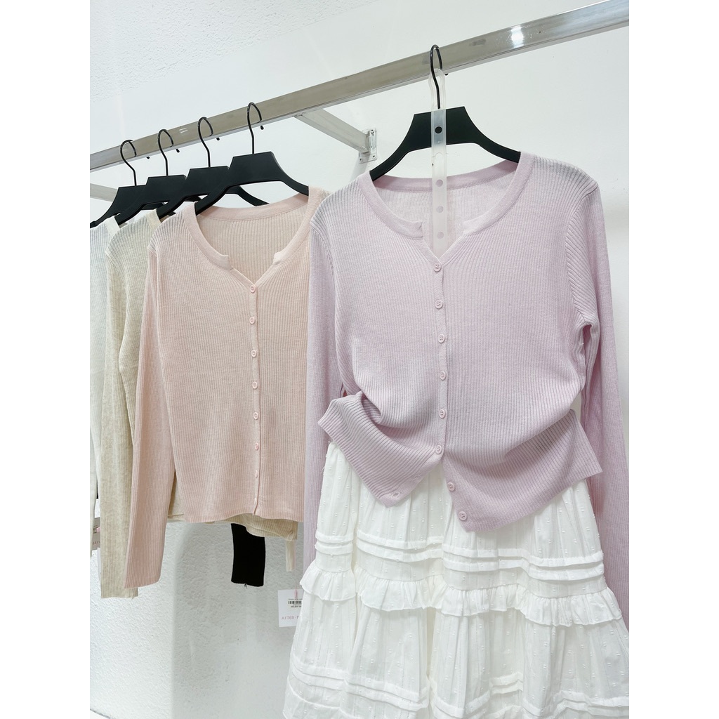 AfterBefore | Áo Cardigan dài tay basic nhiều màu