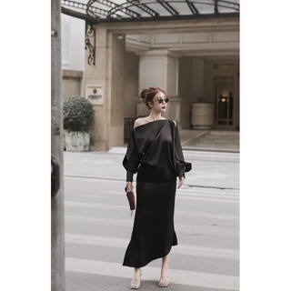 Set lụa lệch vai 𝐀𝐒𝐇𝐘𝐋𝐄𝐘