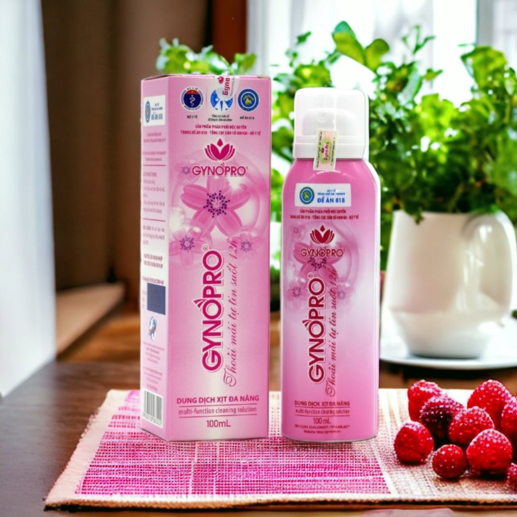 Dung Dịch Vệ Sinh Gynopro hỗ trợ dưỡng ẩm làm sạch nấm ngứa cân bằng pH dung tích 100ml