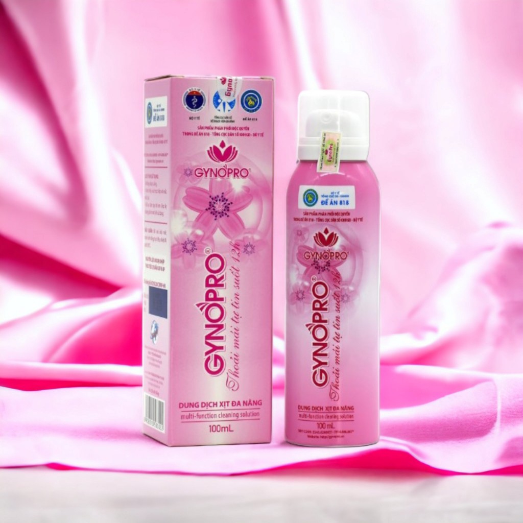 Dung Dịch Vệ Sinh Gynopro hỗ trợ dưỡng ẩm làm sạch nấm ngứa cân bằng pH dung tích 100ml