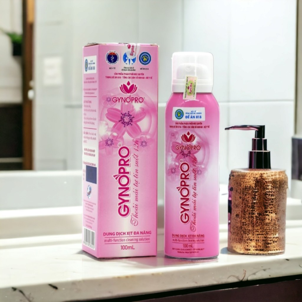 Dung Dịch Vệ Sinh Gynopro hỗ trợ dưỡng ẩm làm sạch nấm ngứa cân bằng pH dung tích 100ml