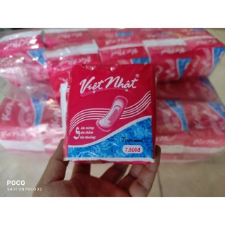 [KHÔNG CÁNH] Bịch 10 gói Băng vệ sinh Việt Nhật Không Cánh 7 Miếng/1 gói
