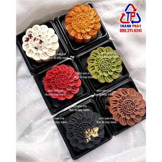 100 Hộp vuông XY80S đựng bánh Trung Thu 100g - 125g cao cấp