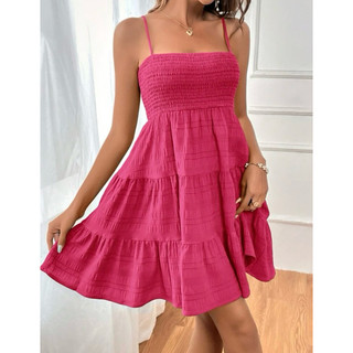 Đầm hai dây chun ngực dáng Babydoll siêu xinhh