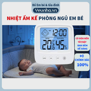 [Hàng Chuẩn] Nhiệt Ẩm Kế Điện Tử Đo Nhiệt Độ Và Độ Ẩm Phòng Ngủ Cho Bé Chính Hãng Yêu Nhà VN