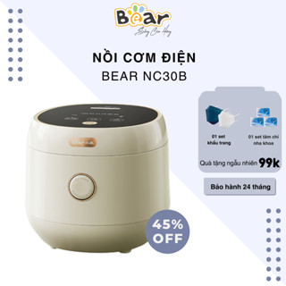 Nồi Cơm Điện Tử Bear 3L SB-NC30B Lòng Nồi 6 Lớp Đa Năng Nấu Cơm Nấu Cháo Hầm Hấp Hâm Nóng Thích Hợp Cho 2 -5 Thành Viên