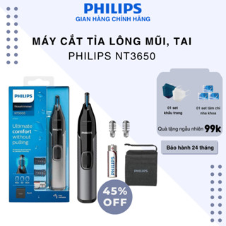 Máy cắt tỉa lông mũi và tai Philips - NT3650 - Hàng chính hãng - Bảo hành 24 tháng
